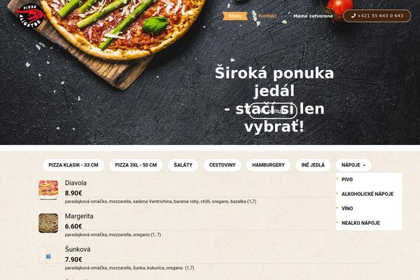 Site using Woocommerce-food plugin