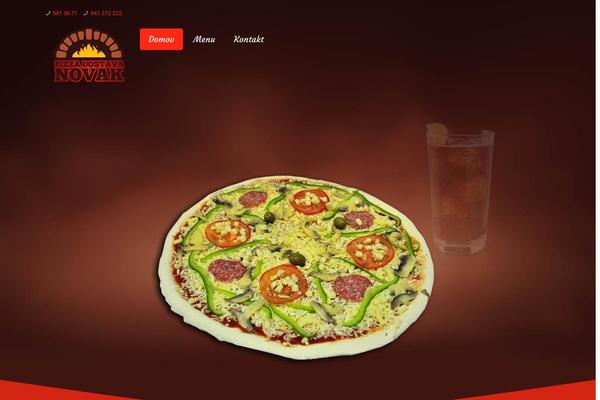 pizza-novak.com site used Foodfly