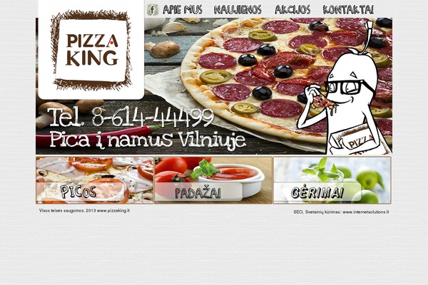 pizzaking.lt site used Pizzaking