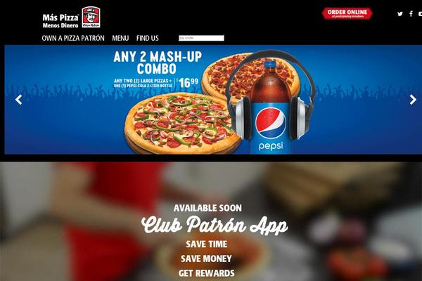 pizzapatron.com site used Patron
