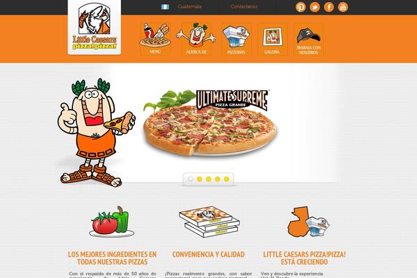 pizzapizza.com.gt site used Littlecaesars