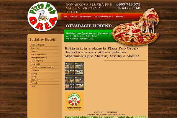pizzapuborea.sk site used Orea