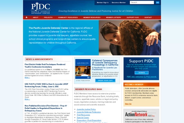 pjdc.org site used Alpha-child
