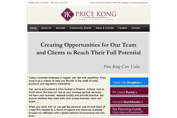 pkcpa.com site used Pricekong