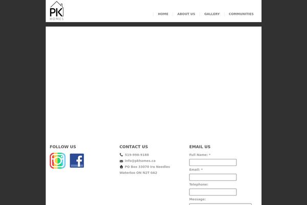 Pk theme site design template sample