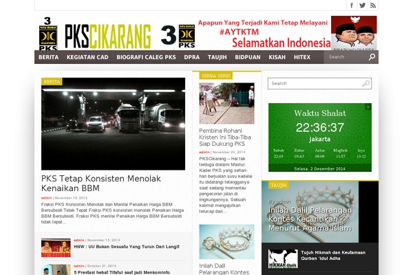 pkscikarang.org site used Hot Topix