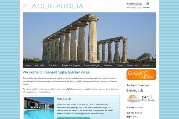 puglia theme websites examples