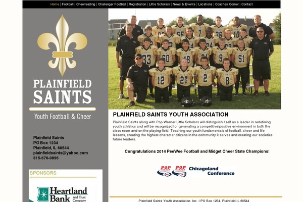 plainfield-saints.org site used Plainfield_saints_v2