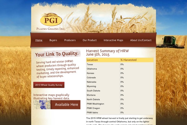 plainsgrains.org site used Pgi-theme