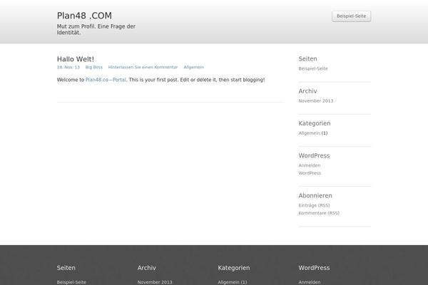 WordPress website example screenshot