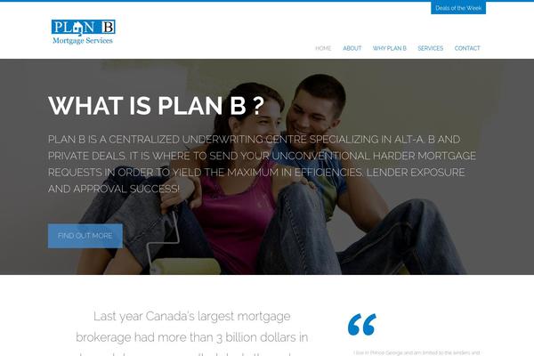 planbmortgage.ca site used Planb-theme