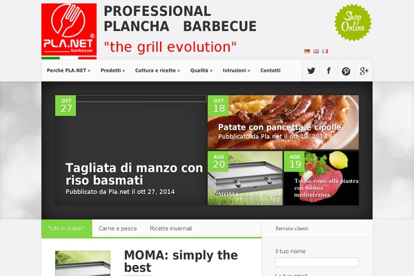 Nexus theme site design template sample