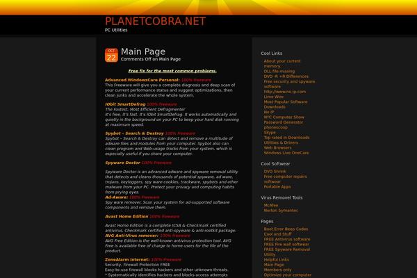 planetcobra.net site used Sunburn-10