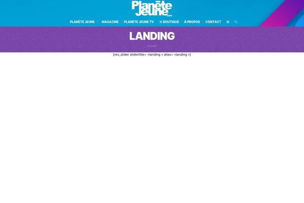 PJ theme site design template sample