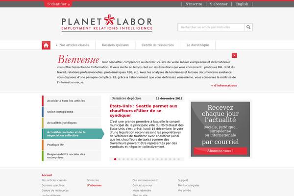 Planet theme site design template sample