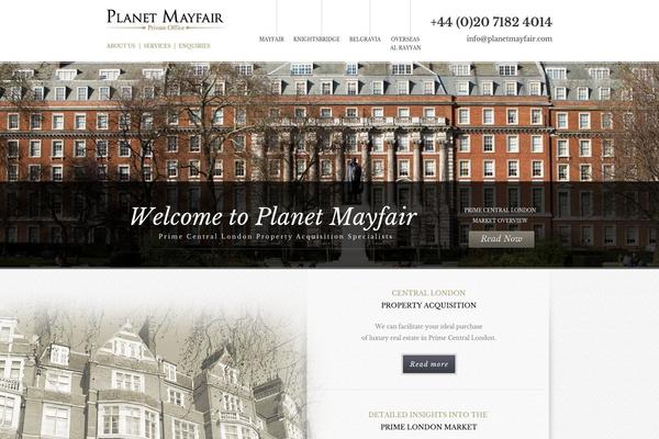 planetmayfair.com site used Planet