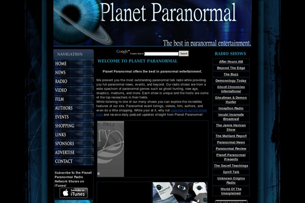 planetparanormal.com site used Leia-en