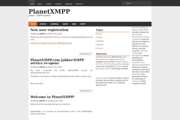 planetxmpp.com site used Notion