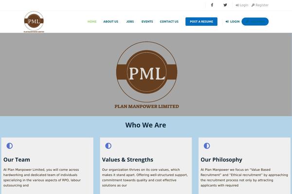 Site using Front End PM plugin