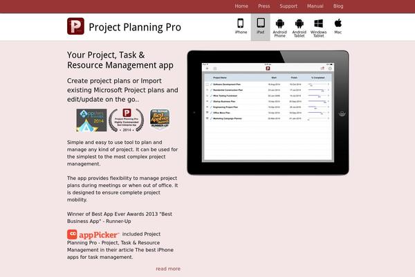 planningproapp.com site used Cube-blog
