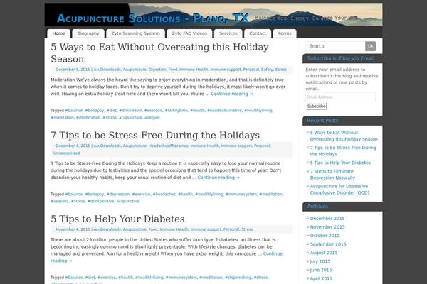 Mantra theme site design template sample