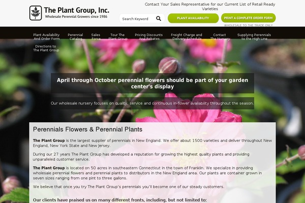 plantgroupnursery.com site used Theplantgroup