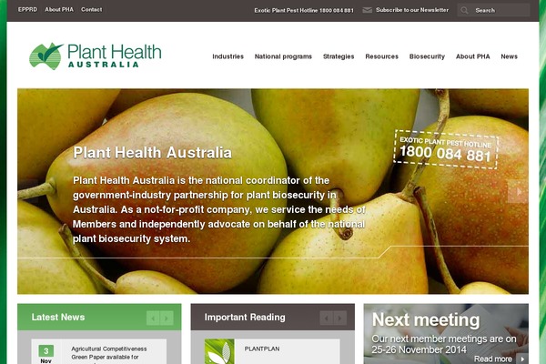 planthealthaustralia.com.au site used Pha