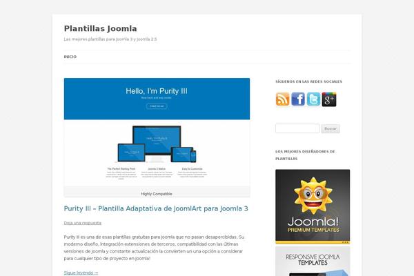 Twenty Twelve theme site design template sample