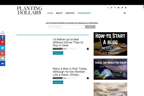 Newspaper theme site design template sample