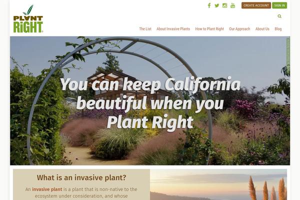 plantright.org site used Plantright