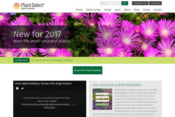 plantselect.org site used Plantselect