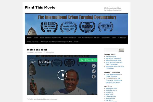 Twenty Ten theme site design template sample