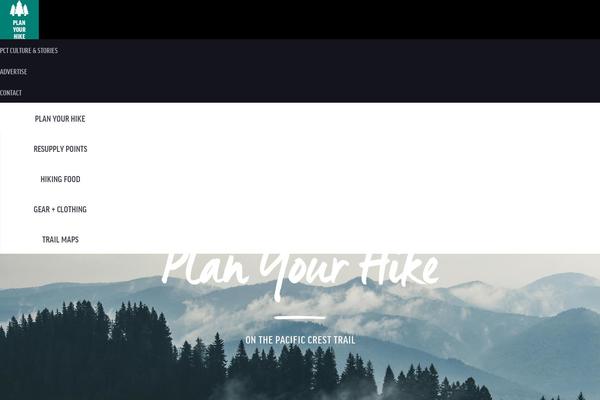 planyourhike.com site used Planyourhike