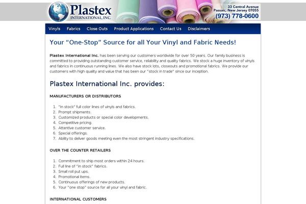 plastex.com site used Plastex