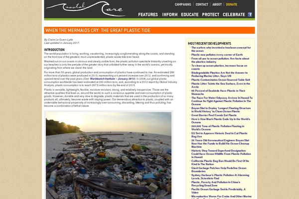 plastic-pollution.org site used Coastalcare