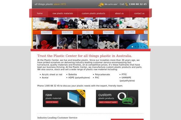 Plastic theme site design template sample