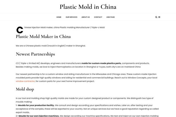 plasticmoldinchina.com site used GuCherry Blog