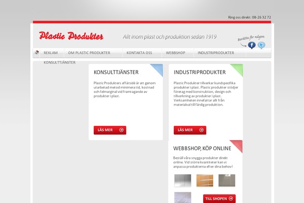 plasticprodukter.se site used Brandson-wordpress-theme