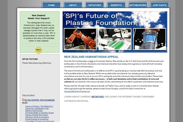 plasticsfoundation.org site used Plasticsfoundation