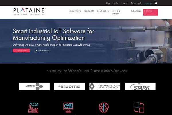 plataine.com site used Plataine