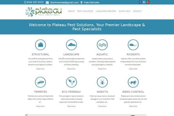 plateaupestcontrol.com site used Plateau-theme