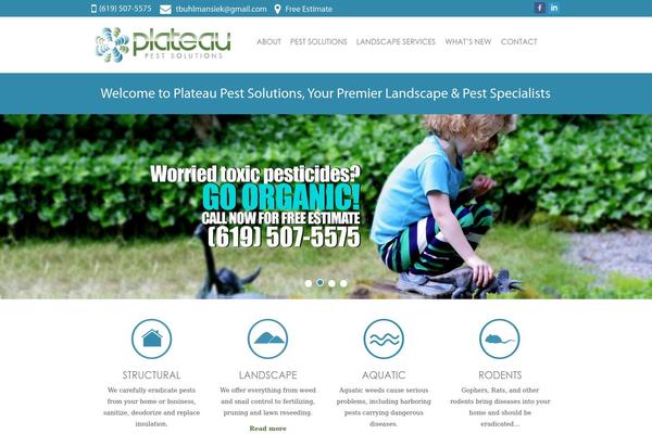 plateauweedcontrol.com site used Plateau-theme