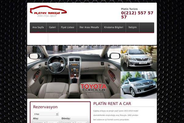 Car-rental theme site design template sample