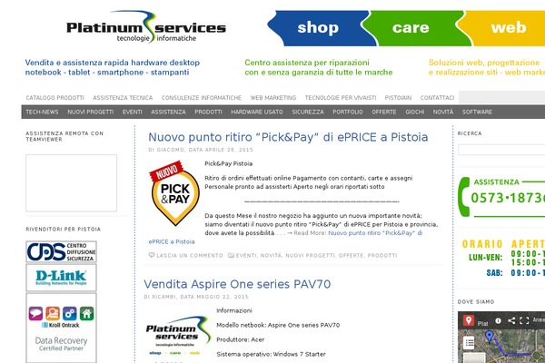WordPress website example screenshot