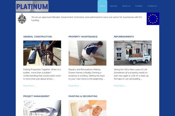 platinumgibraltar.com site used Executive Pro Theme