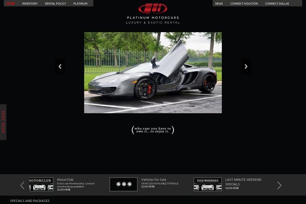 platinummotorcars.com site used Aanwordpress