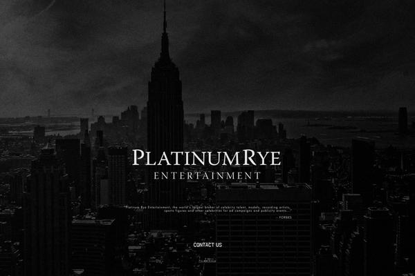 platinumrye.com site used Pre-theme