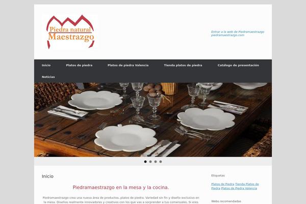 Vantage theme site design template sample