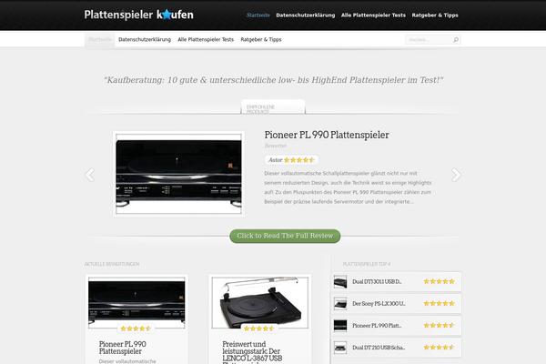 InReview theme site design template sample