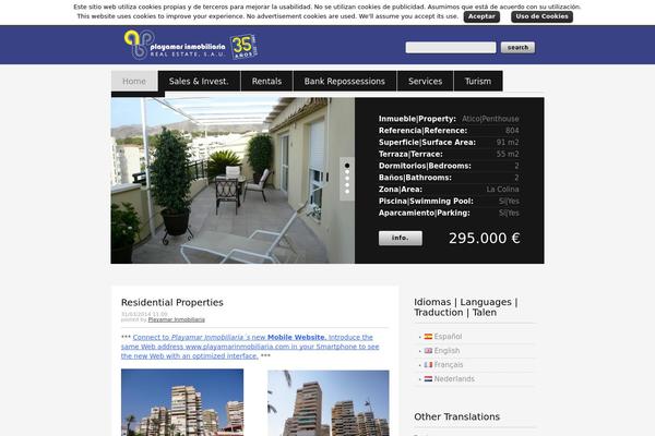 playamarinmobiliaria.com site used Theme1034